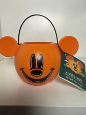 Disney Mickey Mouse Halloween Trick Or Treat Bucket 2025 with Candy Corn NEW