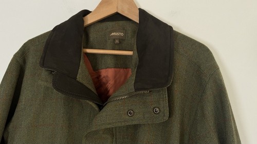 Chaqueta de Tiro Mustro Karsten Elástica Técnica Tweed XL Impermeable Abrigo de Campo - Imagen 8 de 18