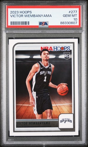 2023-24 Hoops #277 Victor Wembanyama PSA 10 RC Rookie