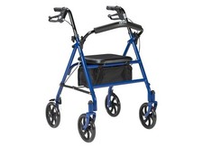 Drive 10257BL-1 4 Wheel Rollator Walker With Seat.