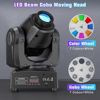 150W LED Moving Head Light DMX WLED 8Gobo DJ Disco Party Strobe Stage Beam Light