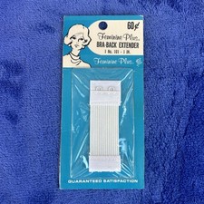 Feminine Plus Bra-Back Extender 1 No. 101- 1 Inch USA Factory Sealed