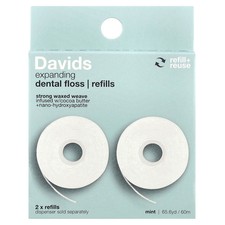 Expanding Dental Floss, Refills, Mint, 2 Count, 32.8 yd / 30 m Each