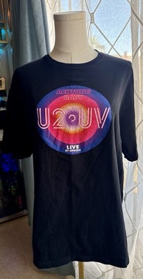 U2 UV Achtung Baby Live At The Sphere Concert T Shirt Size Large L Black