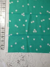 Cheery Blossom By Wishwell Robert Kaufman Cherry Blossoms on Teal Green BTFQ
