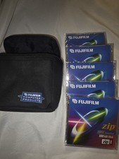 Fujifilm 100MB IBM Formatted Zip 100 Disk Lot Of 5 New Factory Sealed In Bag