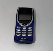 Vintage RARE Nokia 8210 Blue AT T Cell Phone
