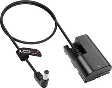LP-E6NH Dummy Battery to DC Power Cable for Canon R5C EOS R7 R6 R 90D 80D 50cm