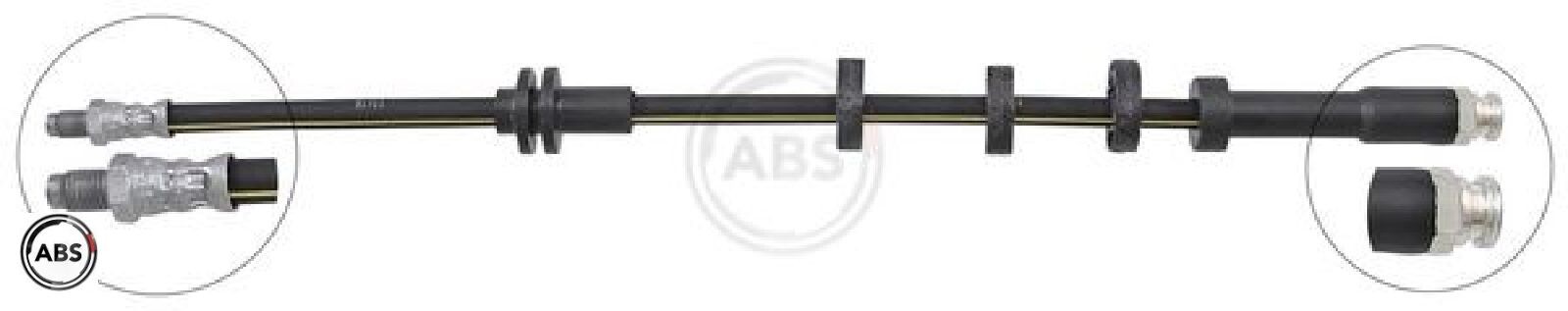 A.B.S. SL4984 Bremsschlauch Vorderachse Vorne für Fiat
