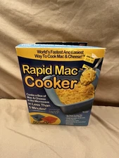 Rapid Mac Cooker Microwave Macaroni & Cheese 5 Minutes Set of 2 New