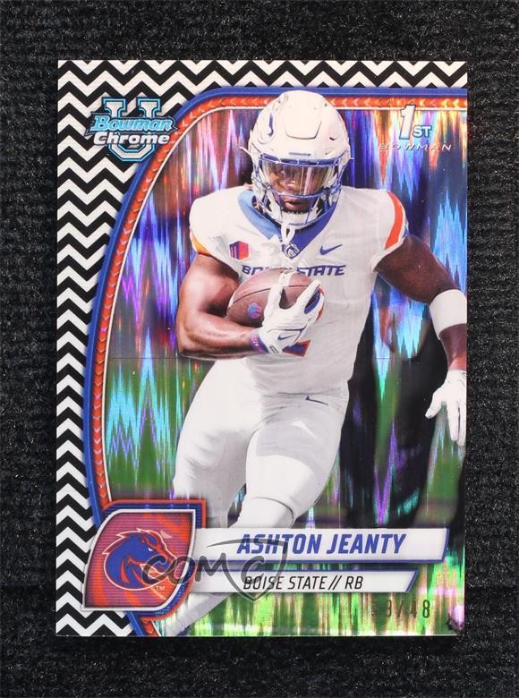 2024 Bowman U Chrome Black & White Stealth Refractor /48 Ashton Jeanty #17 1co7