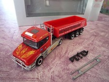 Herpa    Scania Hauber  Sattelzug Kipper  Hengstermann Transporte    1:87 in EVP