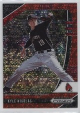 2020 Panini Prizm Draft Picks Red Donut Circle 92/99 Kyle Nicolas #PDP61 07rd