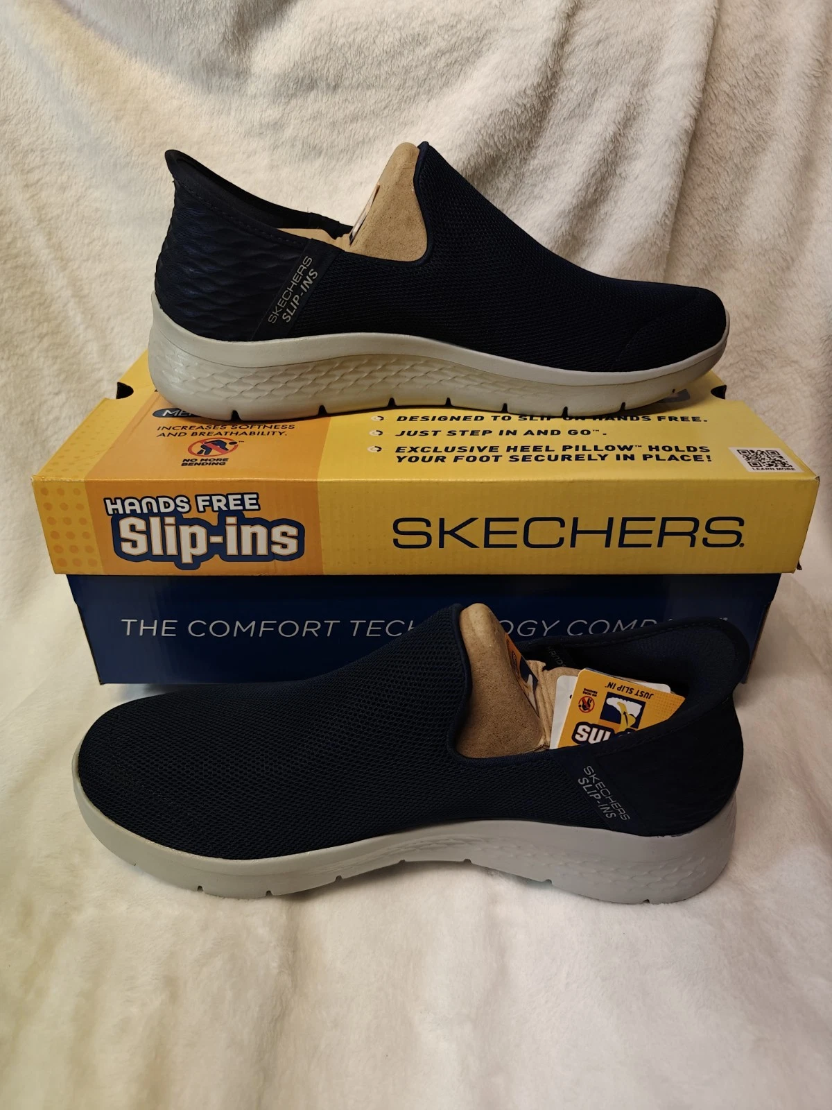 Skechers Slip Ins Go Walk Flex mens 10.5 Navy