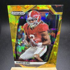 2025 Panini Prizm Draft Picks - Derrick Henry #171 Gold Cracked Ice Alabama