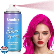 Pink Hair Spray,Temporary Hair Color Spray for Kids Women Men,Hair Wax Dye,Wa