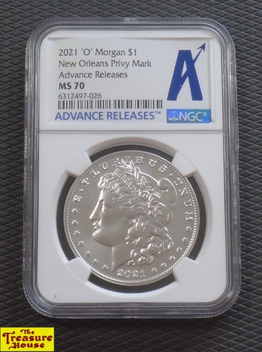 2021 P D S CC O Privy Morgan & Peace Dollar 6-Coin Set NGC MS70 Advance Releases - Picture 9 of 14
