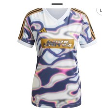 Adidas Women&rsquo;s Tiros Pride Soccer Jersey Halo Blue/Purple  size 2XS