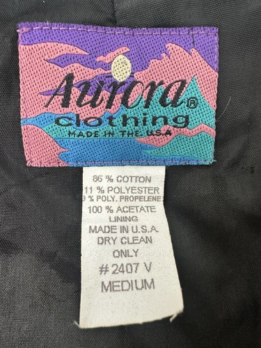 Vintage Aurora Clothing Western Horse Tapestry Vest USA Made Medium - Picture 4 of 20