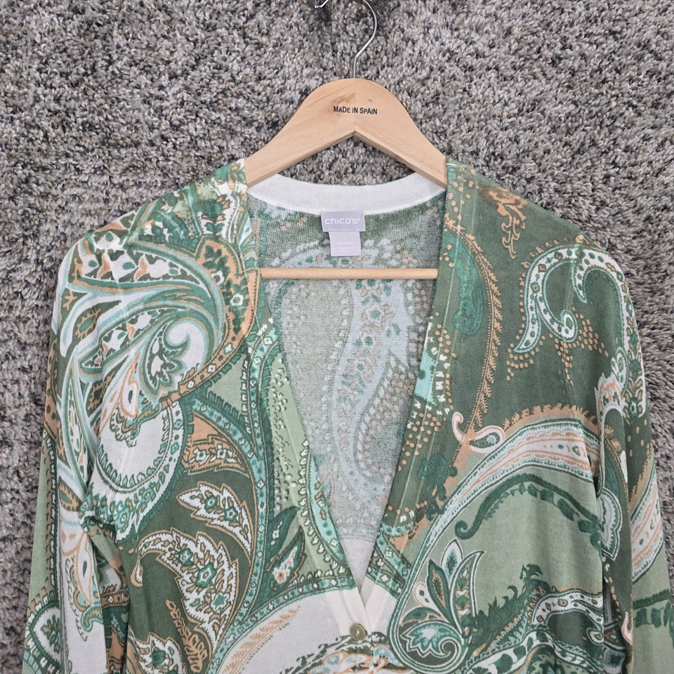 Cárdigan Chicos Mujer 1 EE. UU. Medio Verde Cachemira Ligero Botón Damas Foto 4 de 4