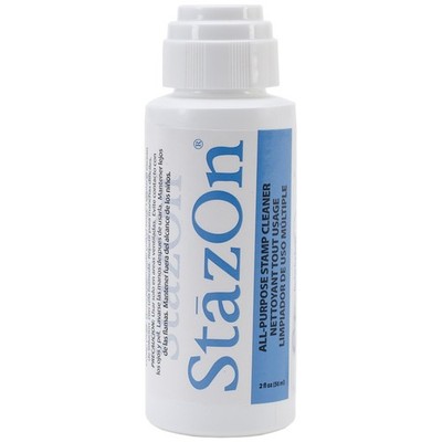 StazOn All-Purpose Stamp Cleaner with Dauber-Top, Lightly Lemon Scented , 2 F...