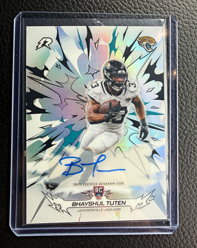 Topps Bhayshul Tuten Jaguars 2025 Topps Chrome Rookie Auto RA-BT Football