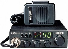 Uniden PRO520XL Pro Series 40-Channel CB Radio. ANL Switch 9. - Black