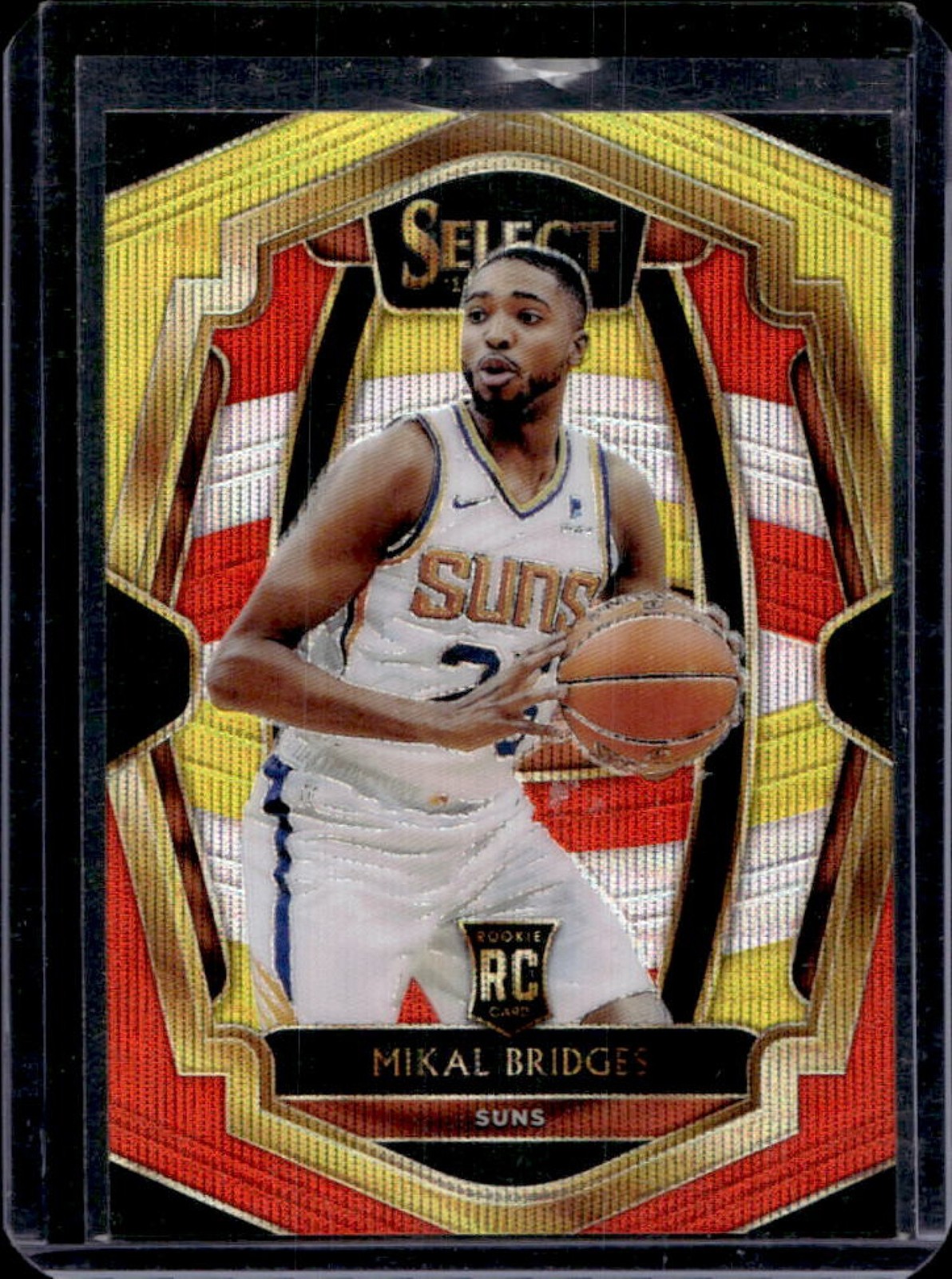 2018-19 Select Mikal Bridges RC Tri Color Prizm Premier Level #192 Suns