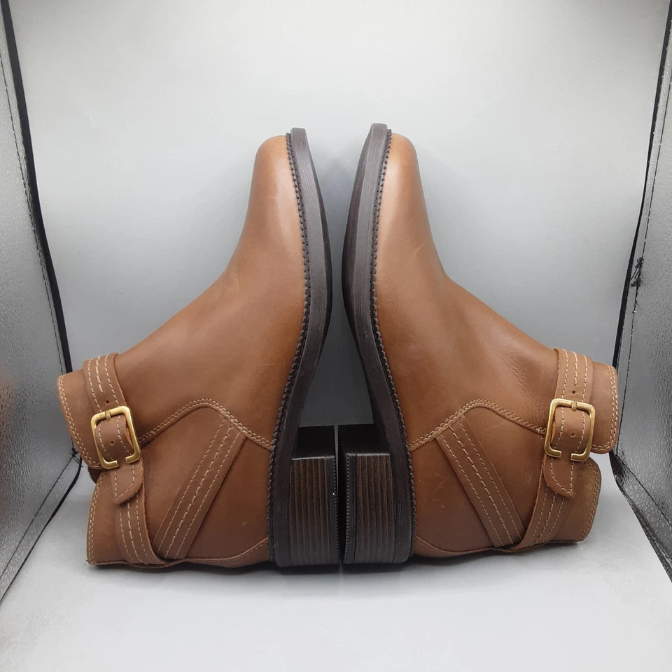 Botín con tiras de cuero Clarks Collection correa Maye 8M tostado oscuro A160 Foto 4 de 4