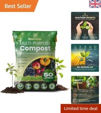 50L Eco-Friendly Multi-Purpose Compost - Perfect for Indoor & Outdoor Gardening 0.36 per litre