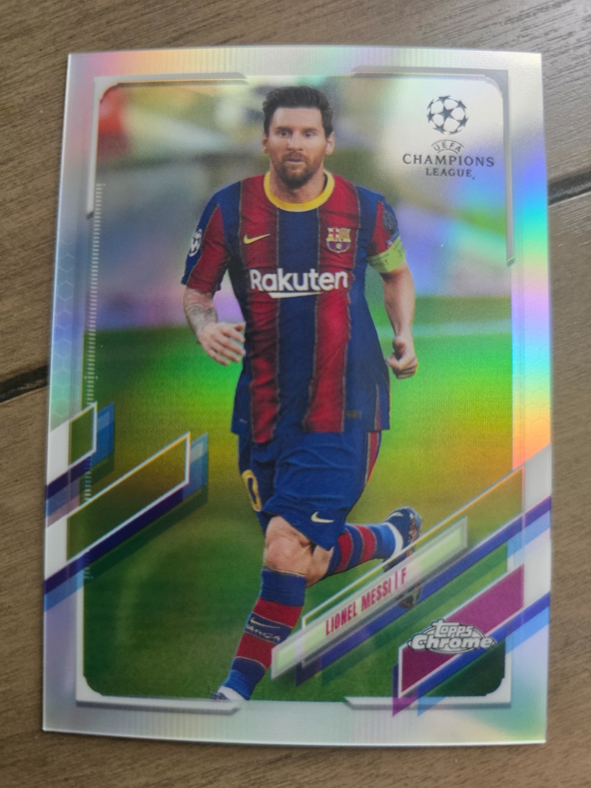 Lionel Messi 2020-21 Chrome UCL #1 Refractor