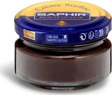 BLEU Surfine Pommadier Shoe Polish - Beeswax Cream for Leather Products - Dark B