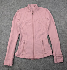 Lululemon Define Jacket Womens 4 Luon Pink Full Length Stretch Preppy Athleisure