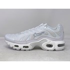 Nike Air Max Plus White Sneakers, Size 6.5Y / 8W CW7044-100 BNIB
