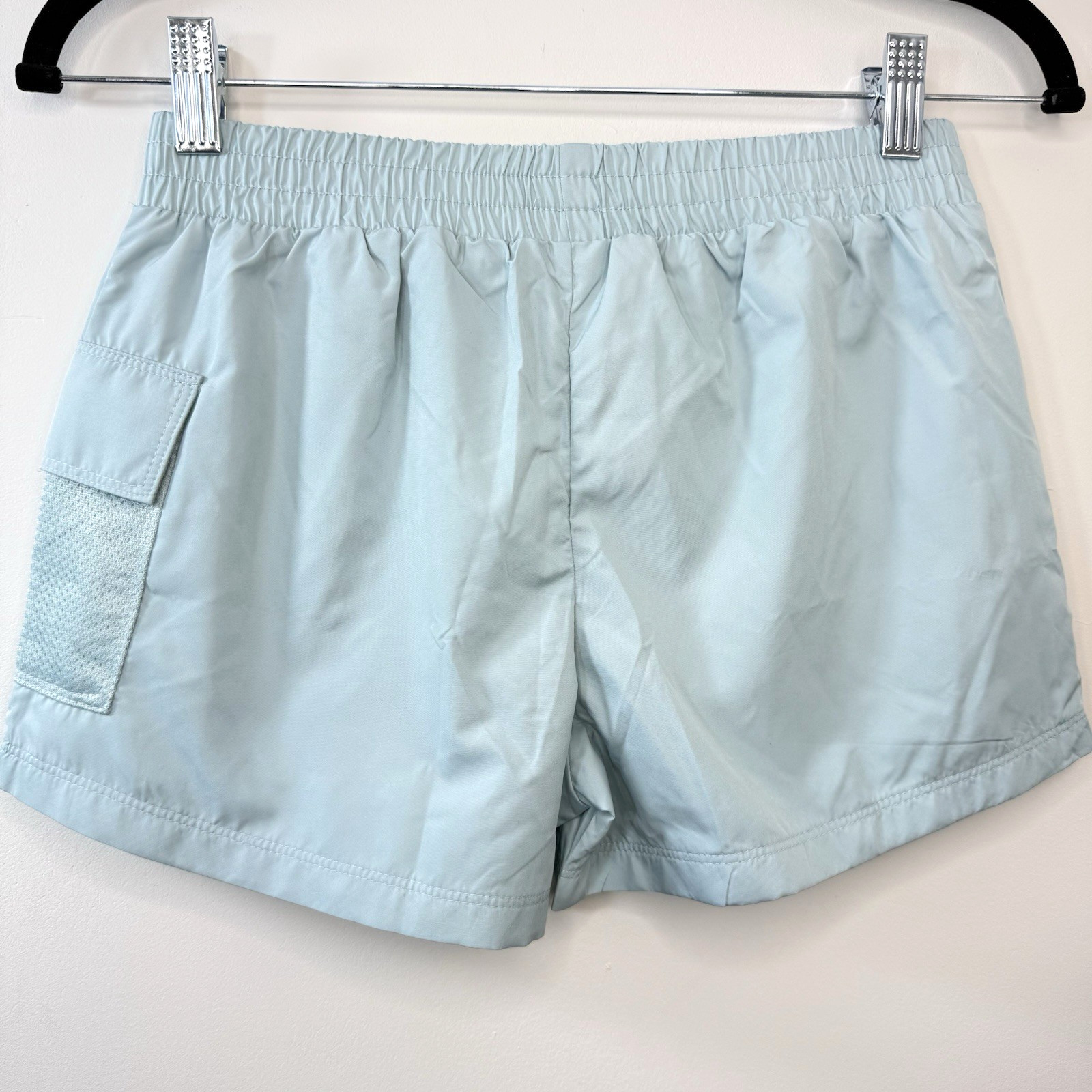 PUMA Youth L Power Pack Poly Woven Cargo Shorts NWT Turquoise Mesh Pocket thumbnail 4