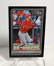 2022 Panini Three And Two Cardinals Prospects Nolan Gorman Numbered 1/8