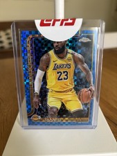 2025-26 Topps Chrome Basketball LeBron James #127 Blue X-Fractor SSP