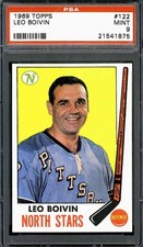 1969 Topps #122 Leo Boivin - PSA 9