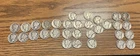 Lot Of 32  Mercury Dimes 90% Silver  Circulated Ungraded 1916 to 1939, Free Ship
