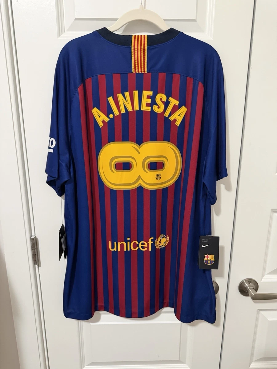 Andres Iniesta FC Barcelona International Club Soccer Fan Jerseys