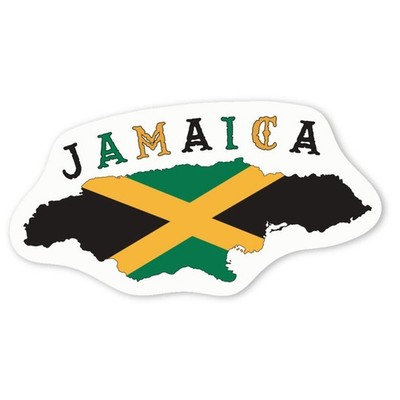 Aufkleber Sticker ''Karte von Jamaika'' (DW062871)
