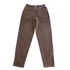 Vintage Abercrombie & Fitch Brown High Waisted Tapered Jeans Made in USA Size 10