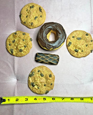 VTG Faux Fake Prop Chocolate Chip Cookies Chocolate Donut Chocolate Bar Lot (6)