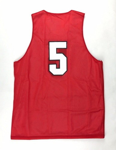 Under Armour Utah Basketball Triple Double Reversible Jersey Men's L UKJ190M Red - Picture 2 of 4