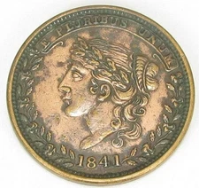 Hard Times Token Not One Cent, HT 58, Extremely Fine, #293