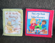 ABDL- Fabric Cloth Books- Winnie Pooh Very Blustery Day/Little Book Table Manner