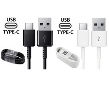Universal 3ft USB C Type-C Charger Cable For Samsung Android Black/White