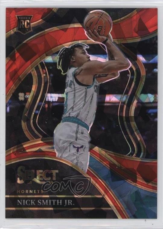 2023-24 Panini Select Courtside Red Cracked Ice Prizm Nick Smith Jr #293 11ds
