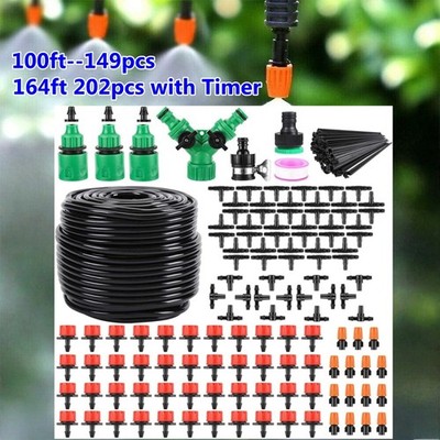 Auto Drip Irrigation System Garden Plant Self Watering Hose Micro Sprinkler Kit