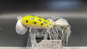 812   Vintage Jitterbug Fred Arbogast, Odd Shape, Tail and Hook set up